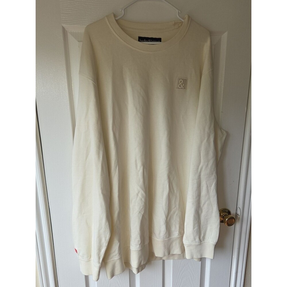 Hedley and Bennett 2XL Cream Pullover 100% Cotton Ampersand Patch Logo - Picture 6 of 8